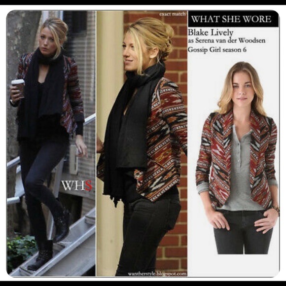 Twelfth Street by Cynthia Vincent Women Ikat Shawl Jacket Blazer - Picture 3 of 10